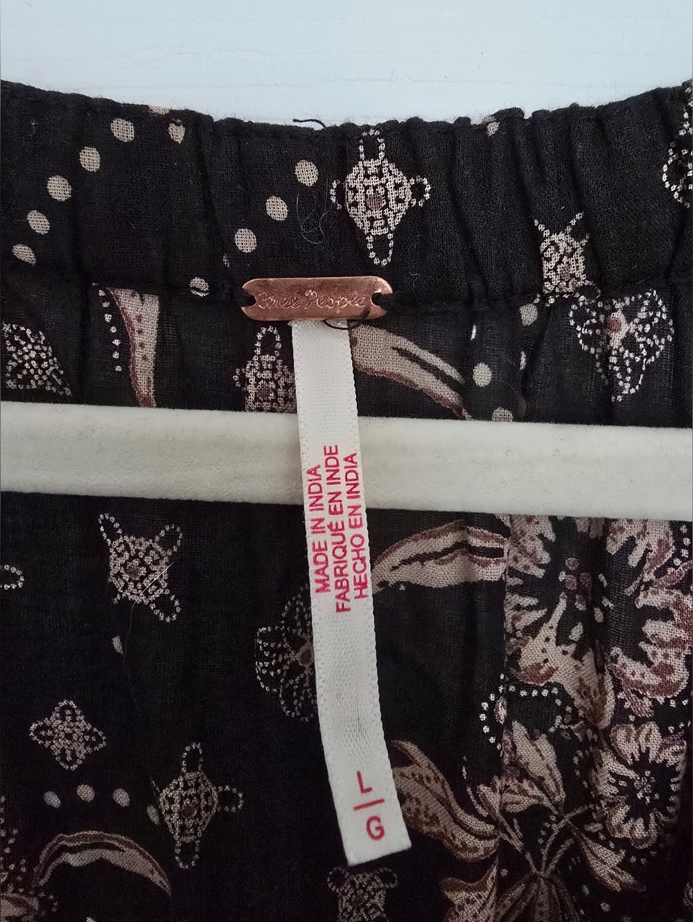 Free People Golden Hour Black Floral Smocked-Waist Maxi Dress - Picture 3 of 7